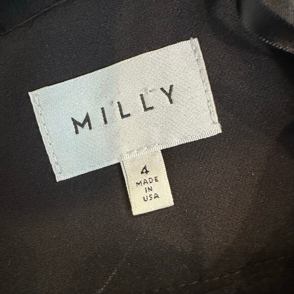 Milly Cady Brooke Jumpsuit Black Strapless Tie Back Cocktail Evening Wide Leg 4 - Picture 8 of 10